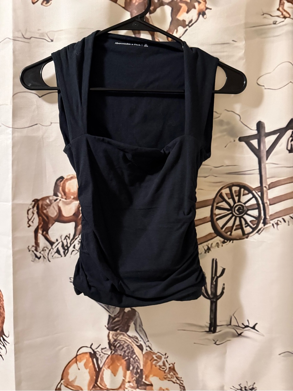 Abercrombie & Fitch Black Cowl Neck Sleeveless Camisole